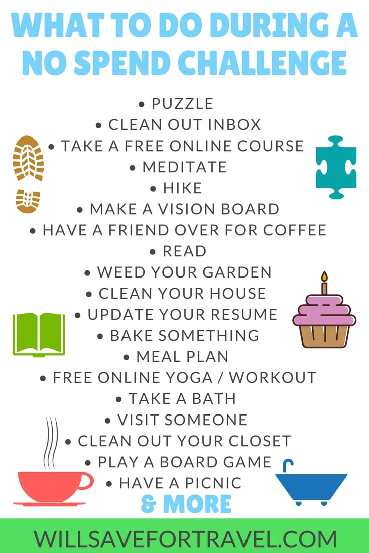 What to do during a no spend month | free things to do during a no spend month 