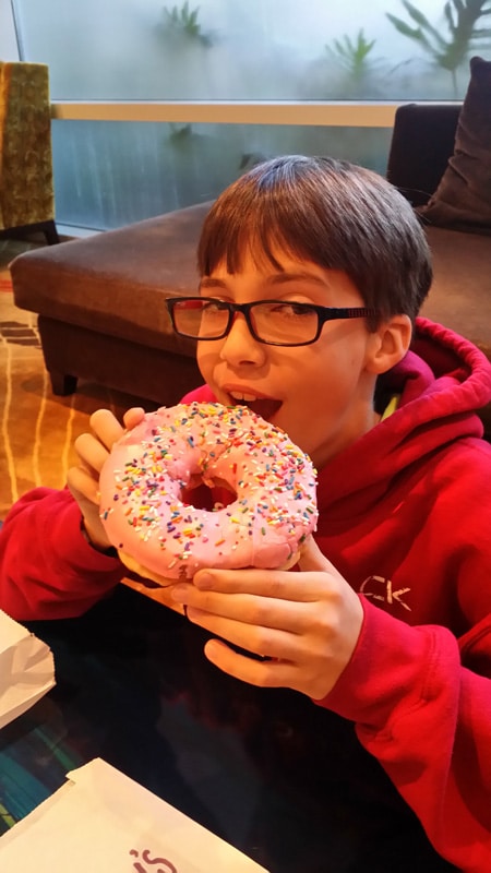 Joffery's pink donut
