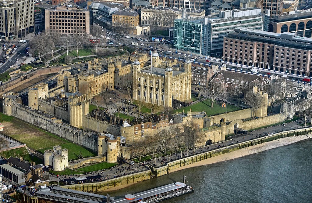 Tower of London view from above