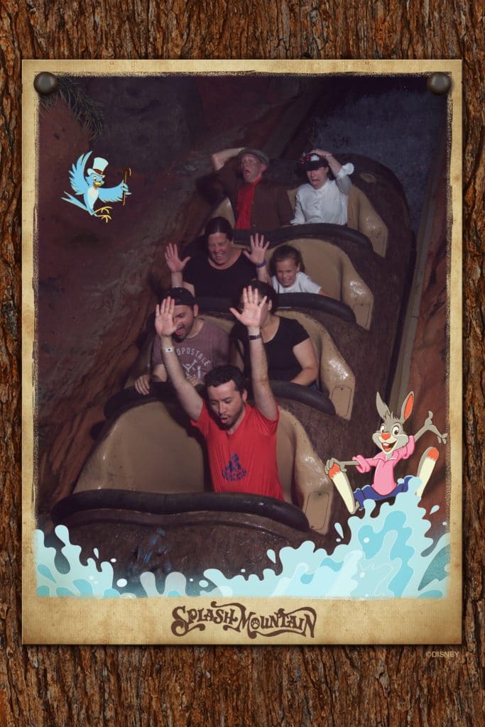 Splash Mountain Ride Photo at Disney World