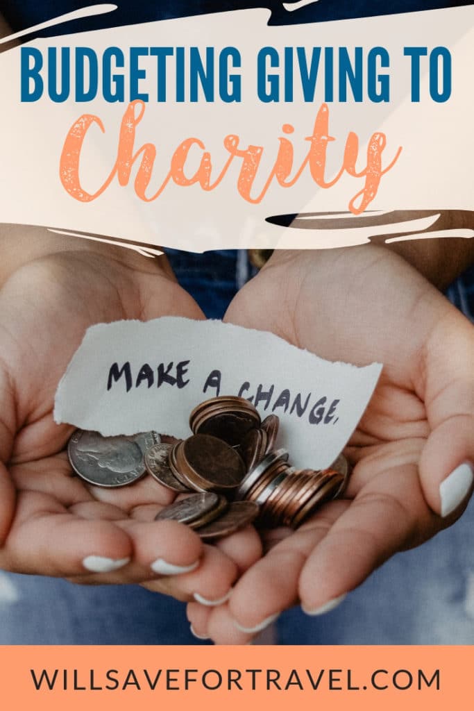 Budgeting for giving to charity | #budgeting #giveback