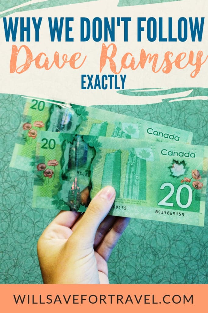 Why We don't Follow Dave Ramsey Exactly | #money #debtfreecommunity
