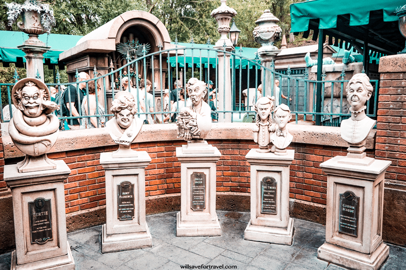 Haunted Mansion Statues Magic Kingdom