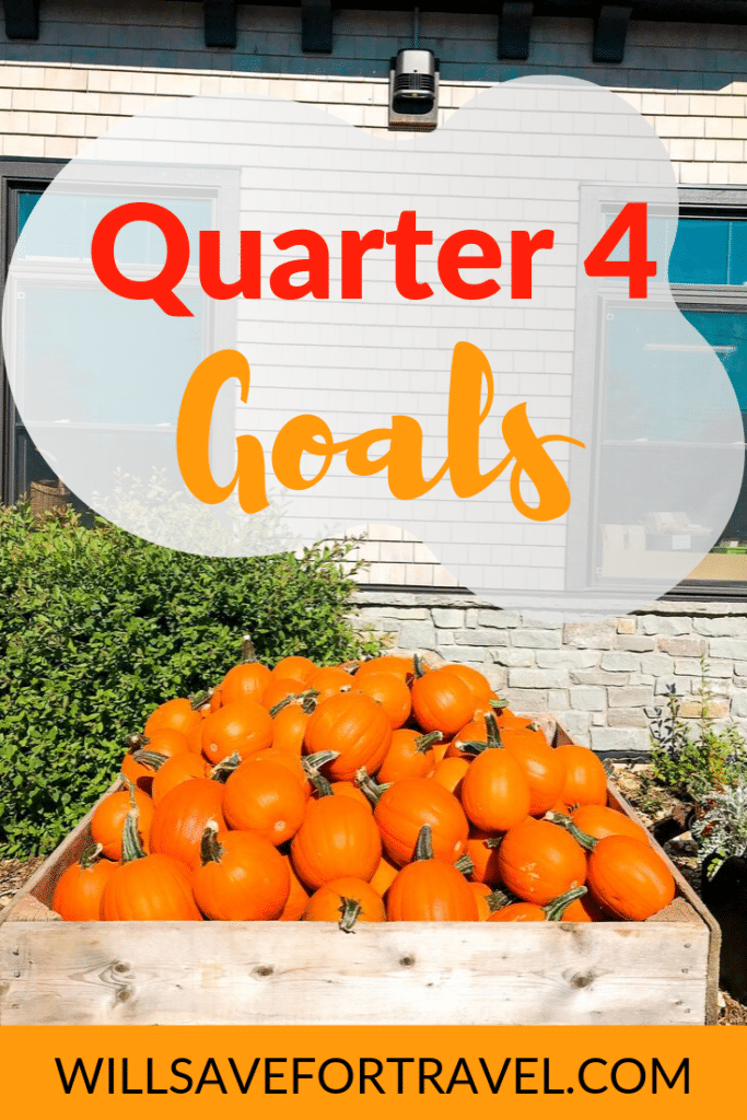Quarter 4 Goals - Pumpkins from Noggins Farm