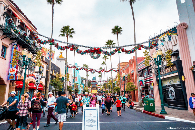 Hollywood Studios Decorated for Christmas