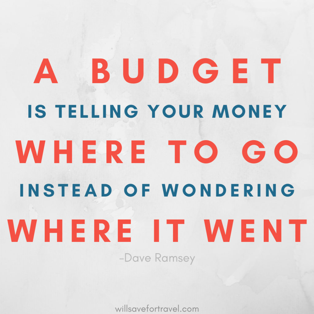 a budget is telling your money where to go instead of wondering where it went - Dave Ramsey