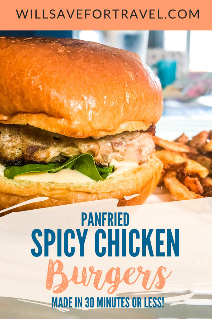 Will Save For Travel Spicy Panfried Chicken Burgers - Will Save For Travel