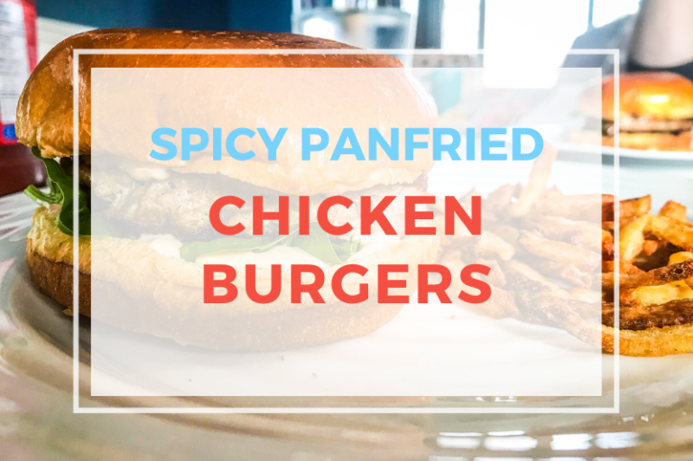 Spicy Panfried Chicken Burgers