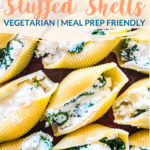 vegetarian spinach and ricotta stuffed shells