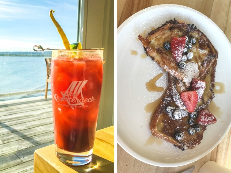 Quarterdeck Grill Brunch - Cesar and french toast
