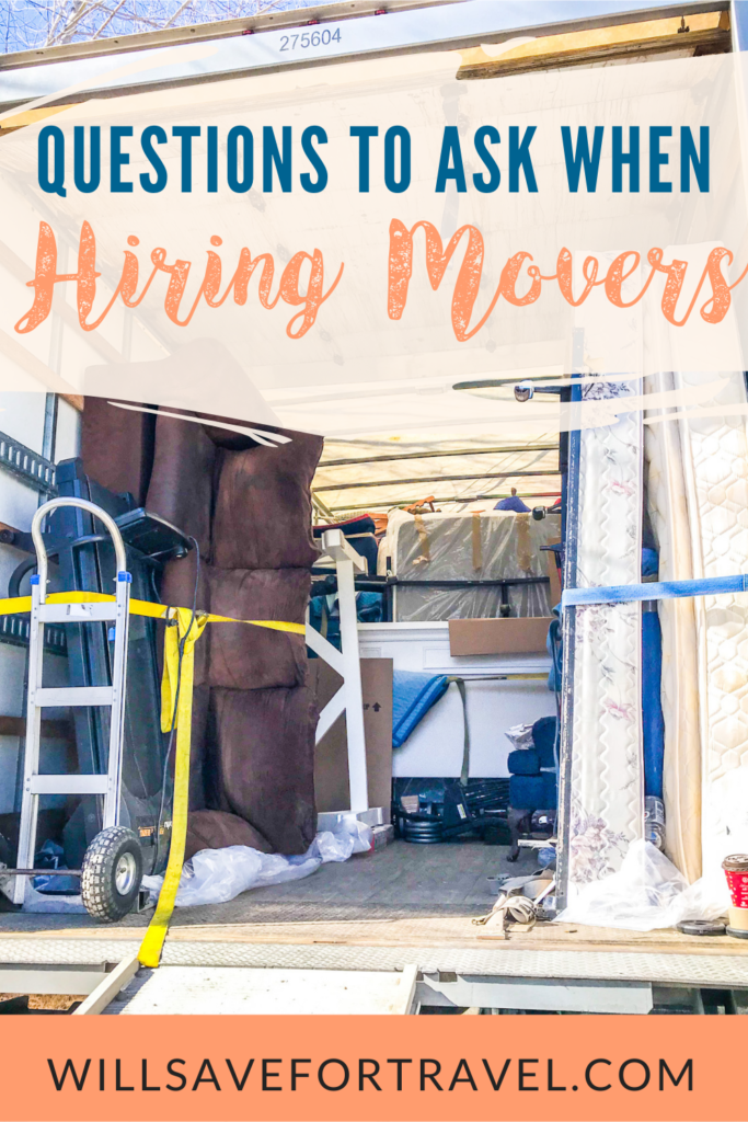 Questions to Ask when you're hiring movers
