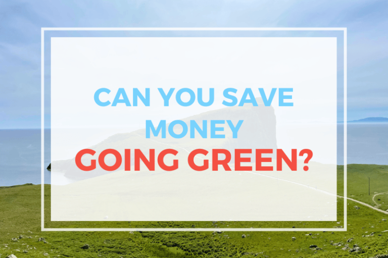 Can Going Green Save You Money?