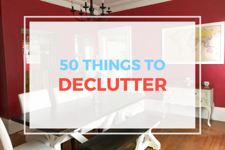 50 Things To Declutter